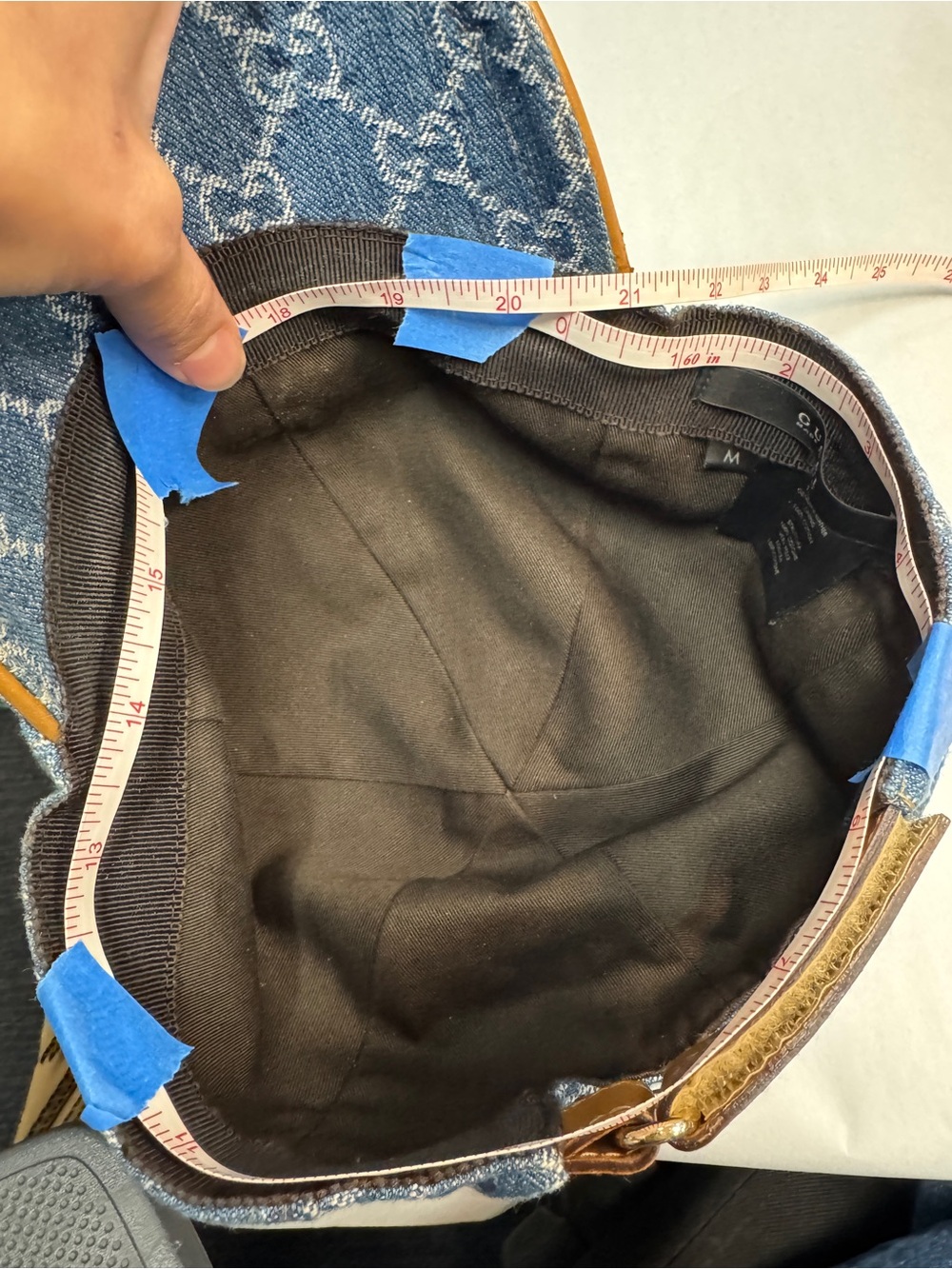 Authentic Gucci Denim GG Baseball Cap - Picture 10 of 10